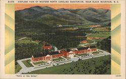 Airplane View of Western North Carolina Sanatorium, Near Black Mountain, N.C Postcard