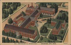 St. Anthony's Hospital Aerial View, Oklahoma City Postcard
