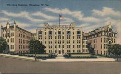 Wheeling Hospital - Wheeling, WV Postcard