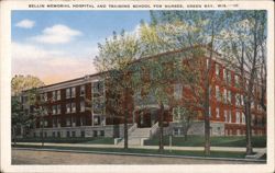 Bellin Memorial Hospital and Training School for Nurses Postcard