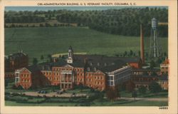 Administration Building, U. S. Veterans' Facility Postcard