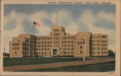 Veterans Administration Hospital, Grand Island, Nebraska Postcard