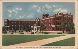 St. Joseph Sanatorium and Hospital, Albuquerque, NM Postcard