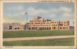 U. S. Veterans' Hospital, Albuquerque, NM Postcard