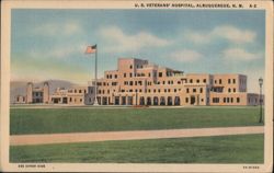 U. S. Veterans' Hospital, Albuquerque, NM Postcard