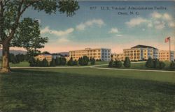 U. S. Veterans' Administration Facility, Oteen, N. C. Postcard