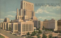 New York Hospital - Cornell Medical College Buildings Postcard