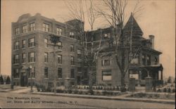 The Mountain Clinic, State & Barry Sts, Olean, NY Postcard