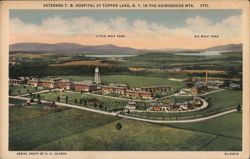Veterans T. B. Hospital, Tupper Lake, Adirondack Mts. Postcard
