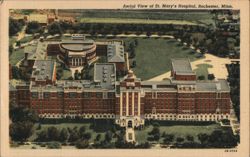 Aerial View of St. Mary's Hospital Postcard
