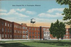 State Hospital No. 4, Farmington, Missouri Postcard