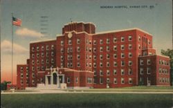 Menorah Hospital, Kansas City, MO - 150 Beds, 14.5 Acres Postcard