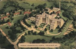 Veterans Administration Hospital, Poplar Bluff, MO Postcard