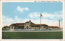 U. S. Veterans' Hospital, Cheyenne, Wyoming Postcard