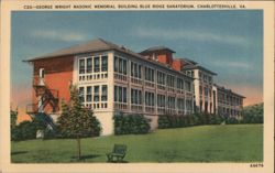 George Wright Masonic Memorial Building, Blue Ridge Sanatorium Postcard