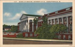 School of Medicine, University of Va. Postcard