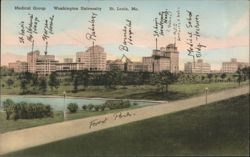 Washington University Medical Group, Barnes Hospital, Forest Park Postcard