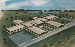 Carmelite Carefree Village, Darien, IL - Aerial View Postcard