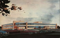 Architects' Drawing Grand Rapids Osteopathic Hospital Postcard