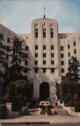 Cedars of Lebanon Hospital, Hollywood CA Postcard