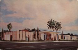 Doctors Hospital, Mid-Century Modern Architecture Postcard