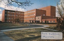 Veterans Administration Hospital Fort Harrison MT Postcard