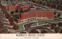 Monmouth Medical Center Aerial View Postcard