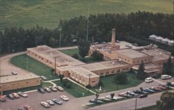 Towner County Memorial Hospital Aerial View Postcard