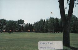 Main Flag Pole, Fort McKenzie, Sheridan, Wyoming Postcard