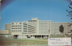 New Veterans Administration Hospital Madison WI Postcard