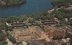 Luther Hospital Aerial View, Eau Claire WI Postcard