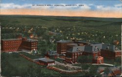 Aerial View, St. Joseph's Mercy Hospital Postcard