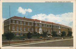 Catholic Hospital, Dodge City, Kansas Postcard