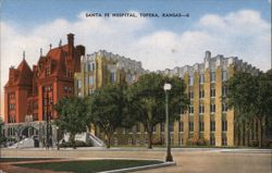 Santa Fe Hospital, Topeka, KS Postcard