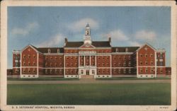 U. S. Veterans' Hospital, Wichita, Kansas Postcard