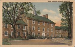 Alton Memorial Hospital - Alton, Illinois Postcard