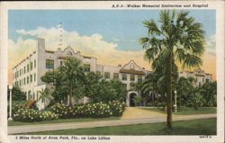 Walker Memorial Sanitarium and Hospital, Lake Lillian Postcard