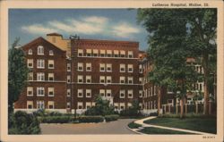 Lutheran Hospital, Moline, Illinois Postcard