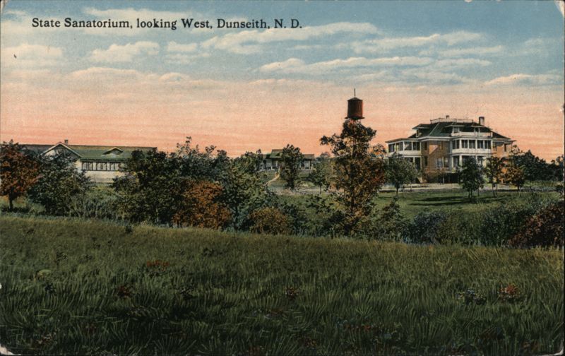 State Sanatorium, looking West, Dunseith, ND North Dakota