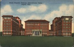 Brown Hospital, Veterans Administration Center, Dayton, OH Postcard