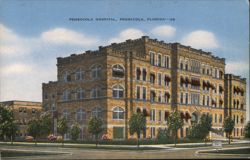 Pensacola Hospital, Pensacola, Florida Postcard
