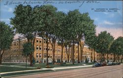 St. Anthony's Hospital, Rockford, Illinois Postcard