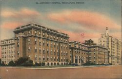 Methodist Hospital, 600 Bed, Largest in US Postcard