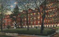 St. Anthony's Hospital, Terre Haute, Indiana Postcard