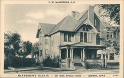 McAndrews Clinic - P. W. McAndrews, D. C. Postcard