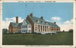 Royal Neighbor Home - A Real Home at the End of the Road Postcard