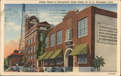 Palmer School of Chiropractic, Radio Station W. O. C. Postcard