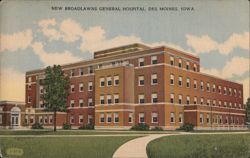 New Broadlawns General Hospital, Des Moines Postcard