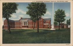 U. S. Government Veterans' Hospital Postcard