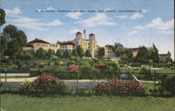 U. S. Naval Hospital, Balboa Park Postcard